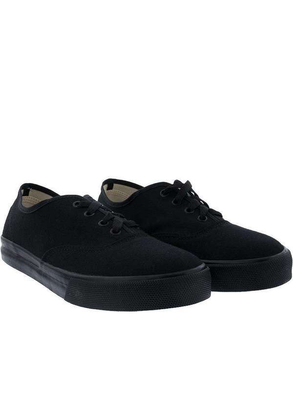 Vertus - Tênis Vertus Casual Tecido Preto Preto