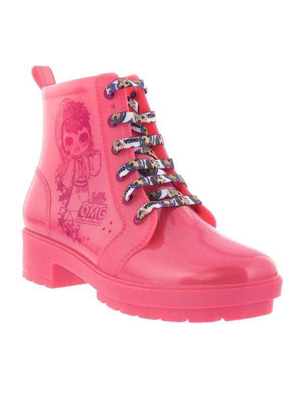 Grendene Kids - Bota Coturno L.O.L Omg Trendy Dolls Pink Rosa