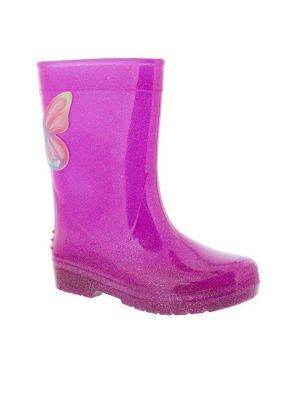Luelua - Galocha Luelua com Glitter Borboleta Pink Pink