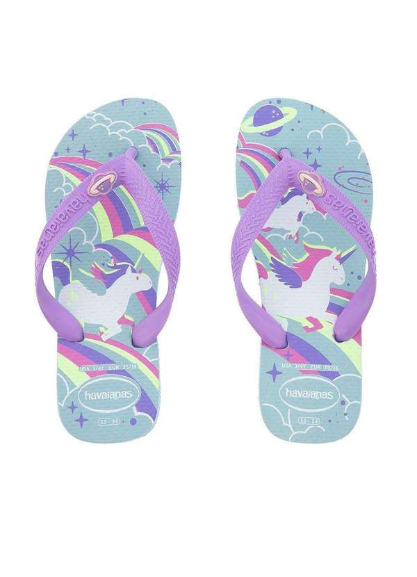 Havaianas - Chinelo Infantil Havaianas Fantasy Planetas Lilás Azul 1