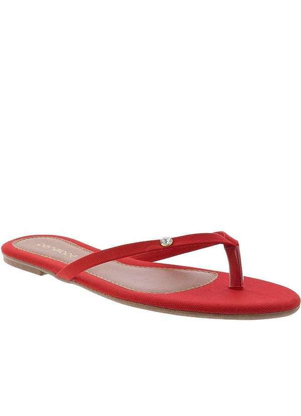 Cross Road Kids - Rasteira Penélope Lona Vermelho com Nécessaire de Brinde Vermelho