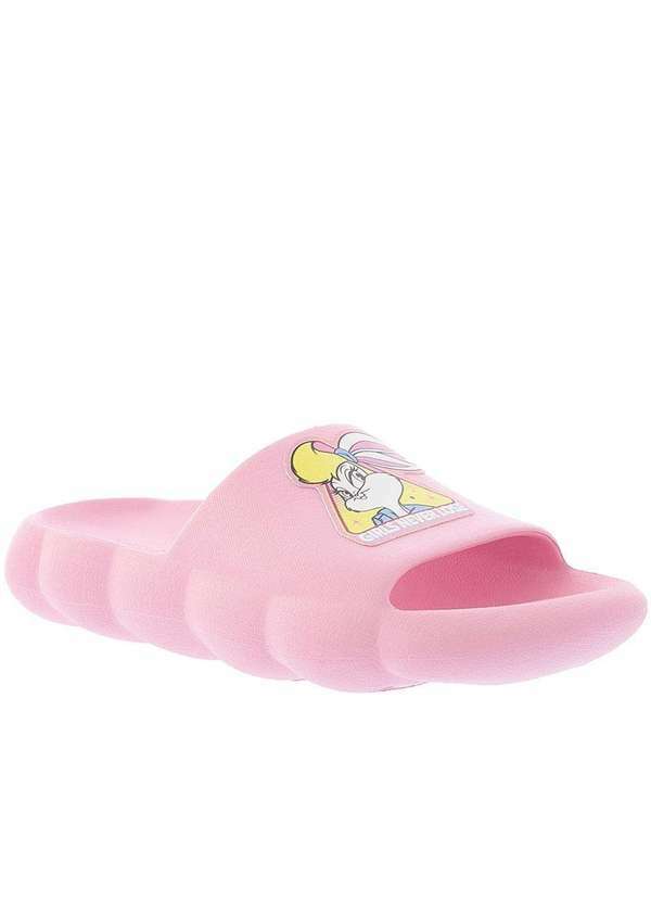 Grendene Kids - Slide Infantil Warner Comfy Girls Never Lose Rosa Rosa
