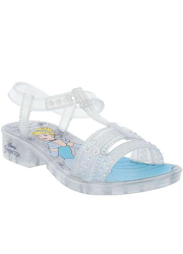 Grendene Kids - Sandália Infanfil Disney Princesas Shine Cinderela Transparente Transparente
