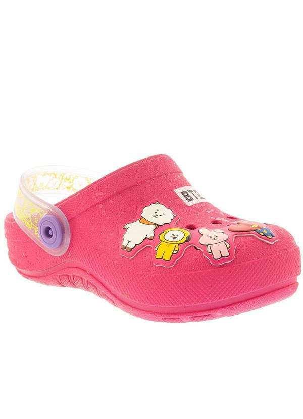 Grendene Kids - Babuche Infantil Bt21 Cute Friends Pink Rosa