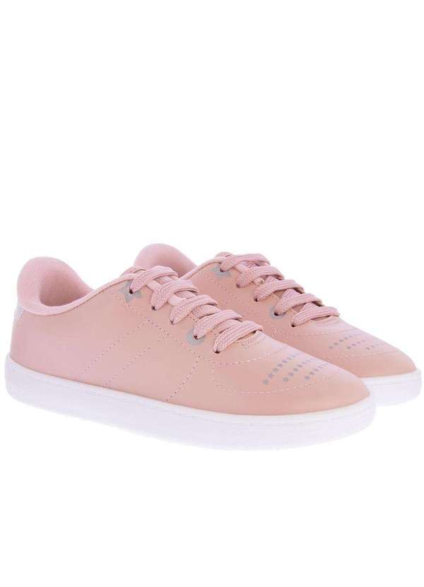 Molekinha Tênis Infantil Molekinha Casual Estrelas Metalizado Rosa Rosa