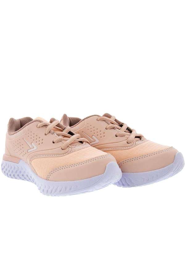 Tênis Liberte Kids Esportivo Infantil Recorte Rosa Nude Studio Z