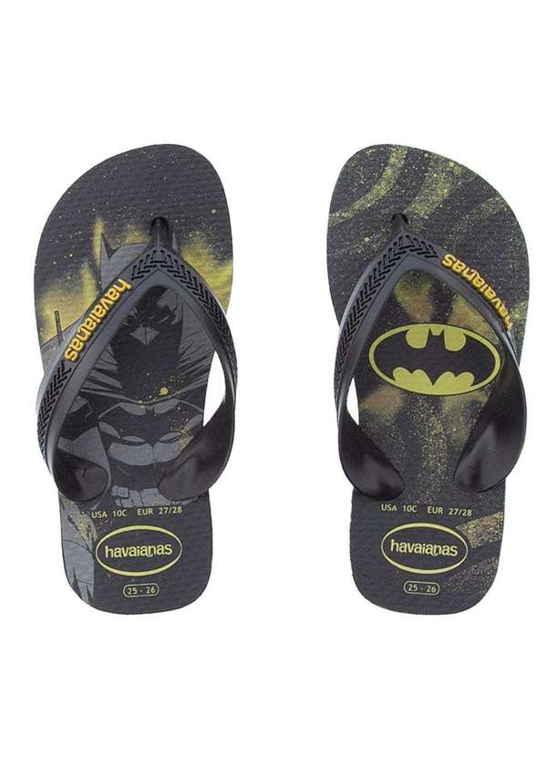 Havaianas - Chinelo Infantil Havaianas Max Herois Batman Preto Preto 1