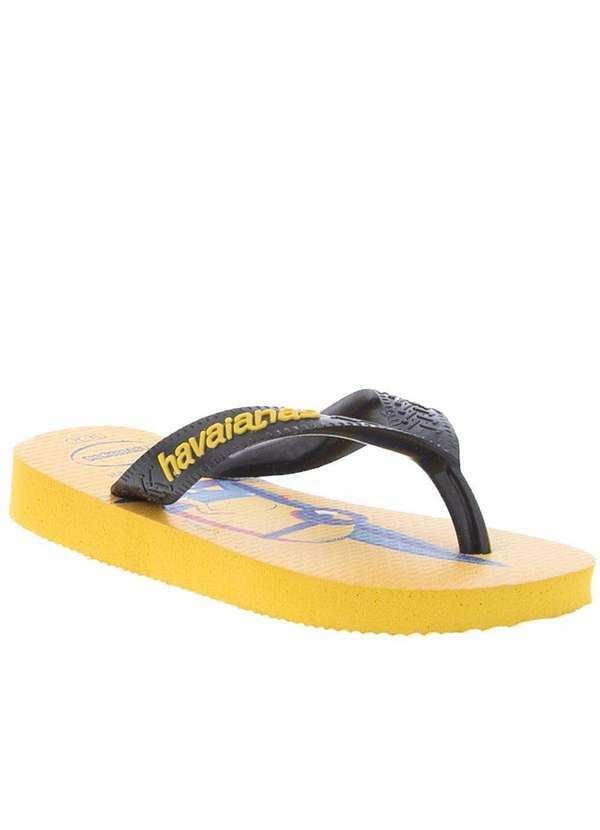 Havaianas - Chinelo Infantil Havaianas Minions Preto Amarelo