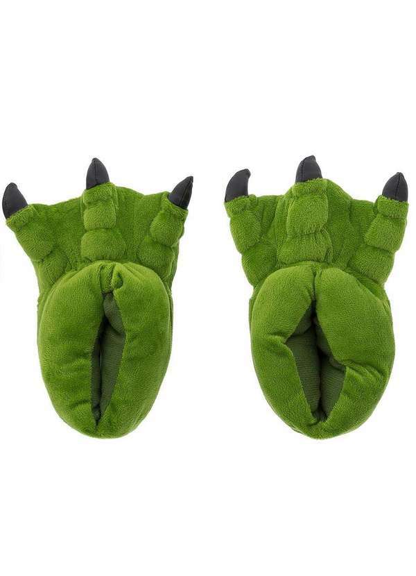 Stz - Pantufa Infantil Stz Dinossauro Tecido Verde Verde