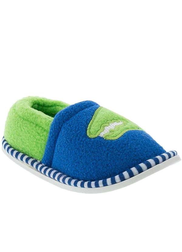 Stz - Pantufa Infantil Stz Dinossauro Verde Colorido