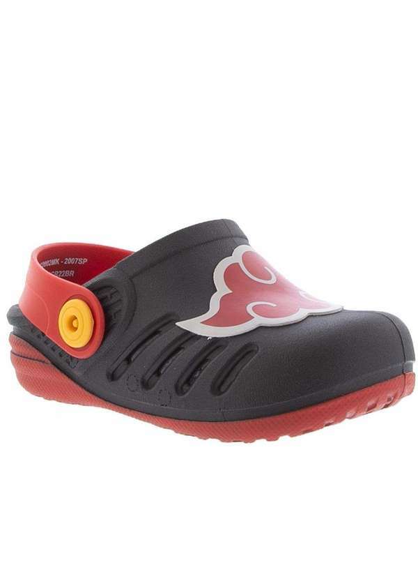 Grendene Kids - Babuche Infantil Naruto Shippuden Akatsuki Preto Preto