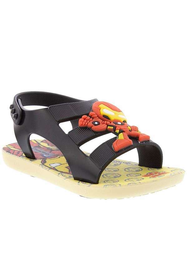 Ipanema - Papete Infantil Ipanema Hero Marvel Homem de Ferro Preto Amarelo