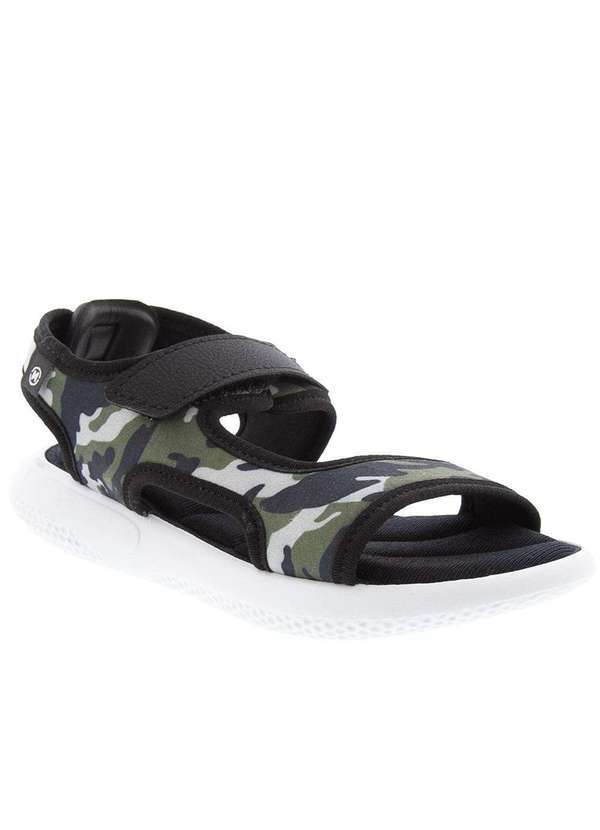 Molekinho - Papete Infantil Molekinho Tiras Tecido Camuflado Preto Colorido