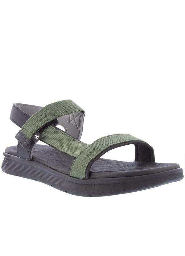 Molekinho - Papete Infantil Molekinho Tiras Tecido Verde Militar Cinza