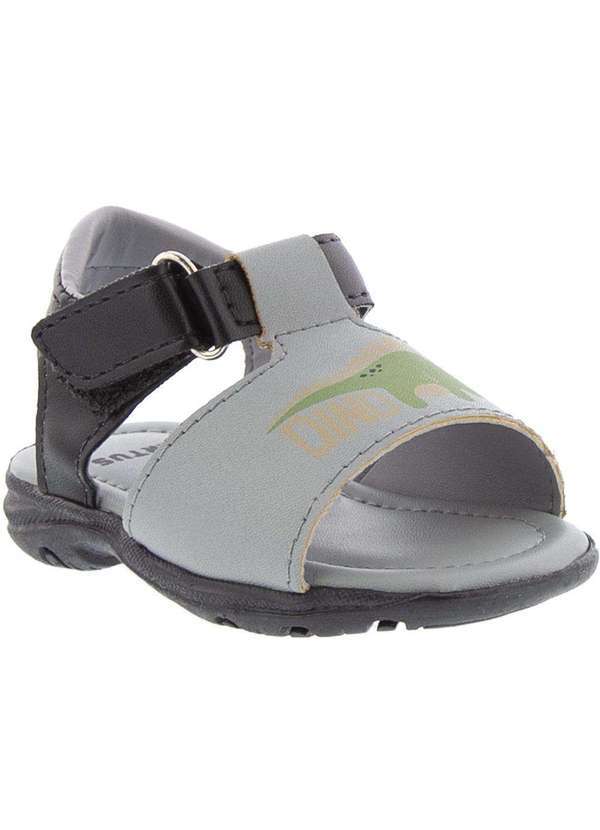 Vertus - Papete Infantil Vertus Pespontos Dinossauro Cinza Cinza