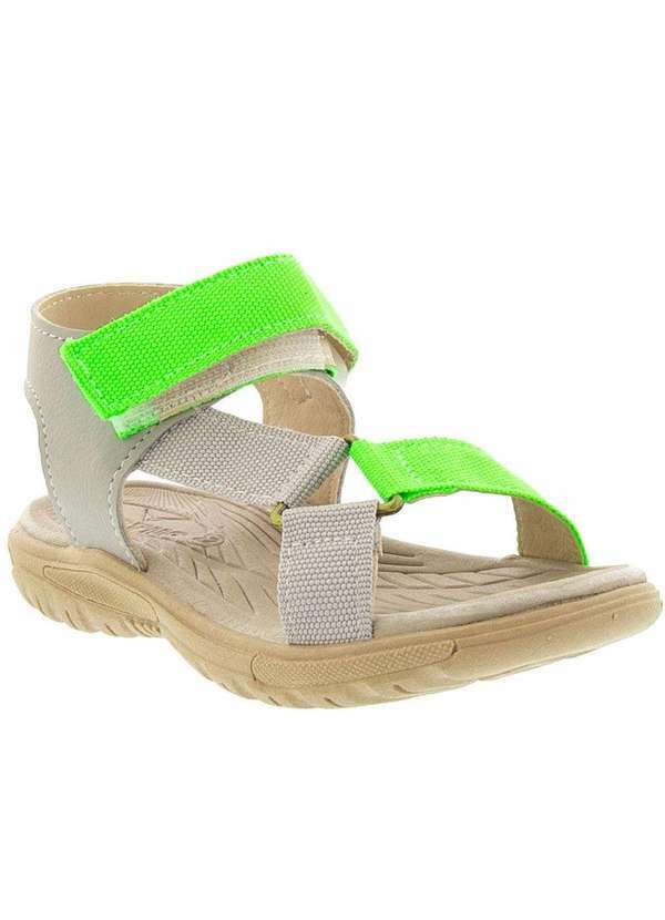 Vertus - Papete Infantil Vertus Tiras Tecido Verde Neon Cinza Cinza