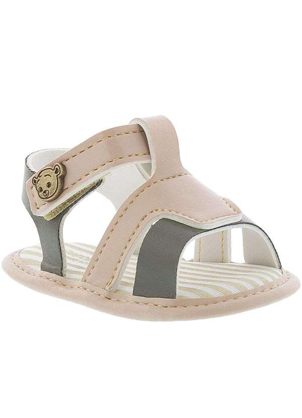 Pimpolho - Sandália Infantil Pimpolho  Detalhe Tiras Marrom Marrom