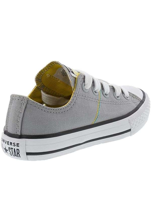 All Star Tênis Infantil Converse All Star Chuck Taylor Tecido Cinza Cinza