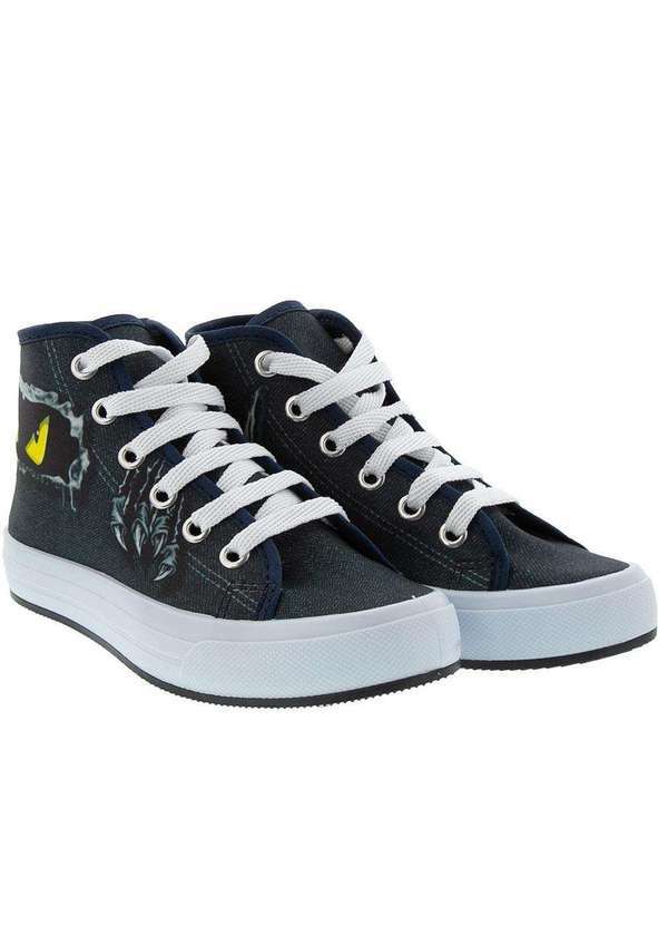 Cross Road Kids - Tênis Infantil Cross Road Cano Alto Monster Jeans Azul Azul