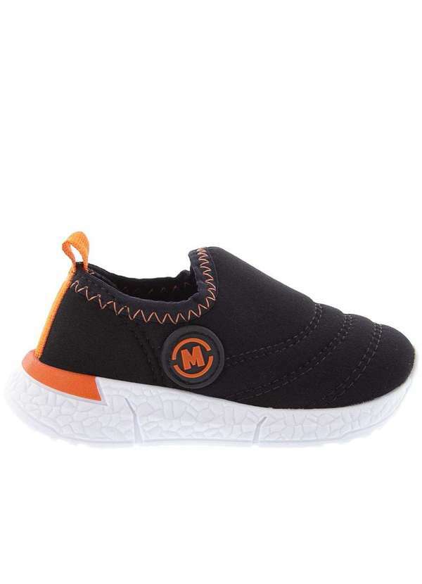 Molekinho - Tênis Infantil Molekinho Jogging Knit Pespontos Preto Preto 2