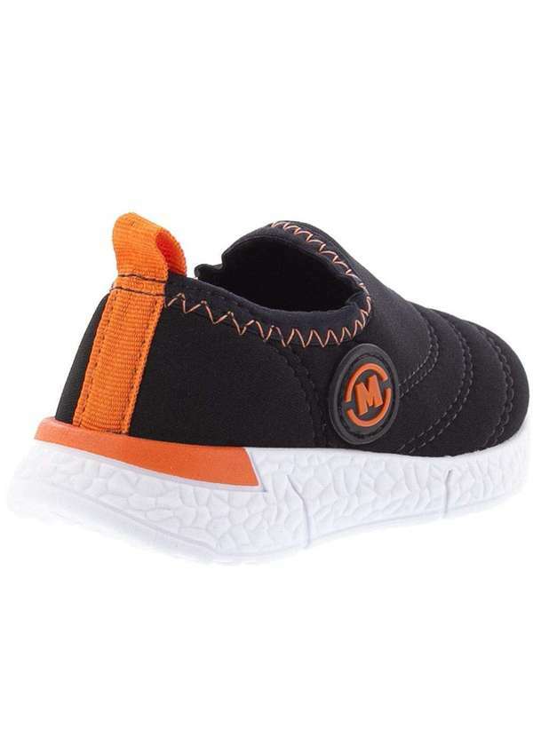 Molekinho - Tênis Infantil Molekinho Jogging Knit Pespontos Preto Preto 3
