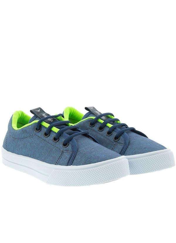 Vertus - Tênis Infantil Vertus Casual Tecido Neon Azul Azul