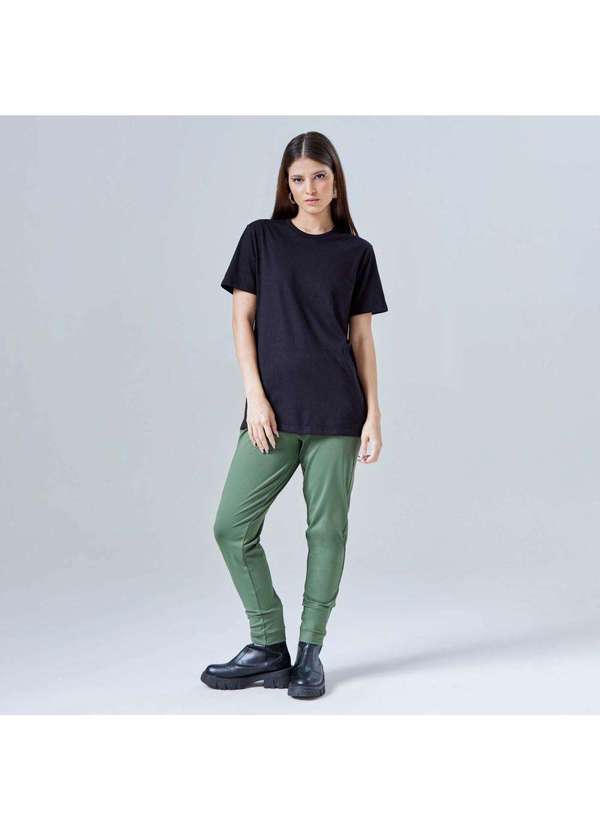 Basicamente - Calça Jogger Tech Feminina Verde Figo