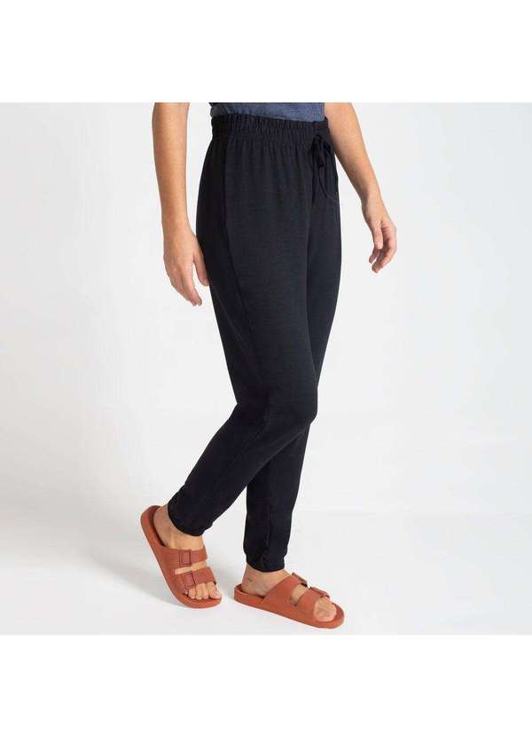 Basicamente - Calça Pijama Feminina Preto 5