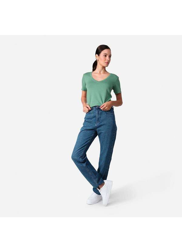 Basicamente - Camiseta Masculina Modal Premium Tech Verde Oliva 2