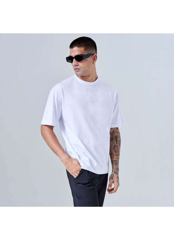 Basicamente - Camiseta Masculina Tech Air Branco