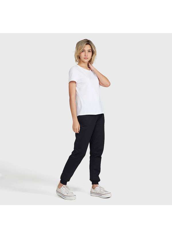 Basicamente - Camiseta Feminina Modal Tech Branco 3