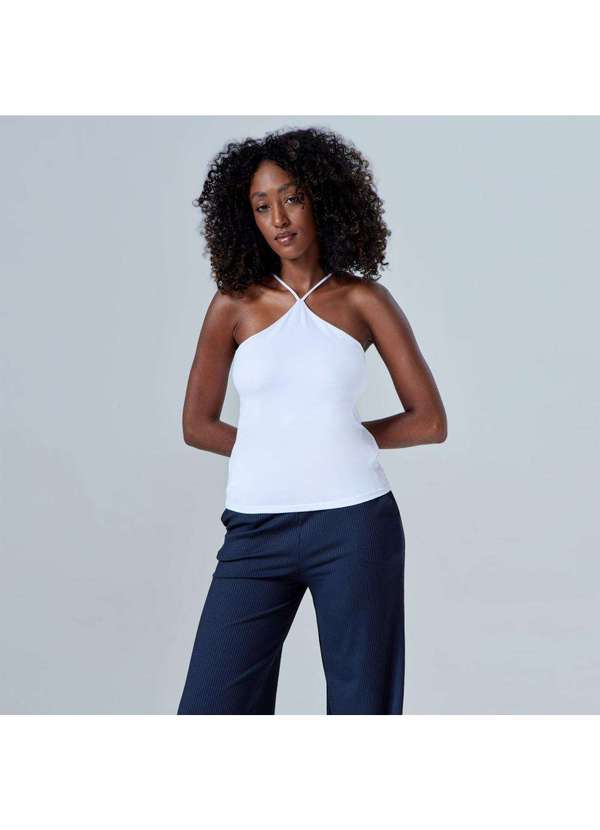 Basicamente - Blusa Triangle Anti Odor Feminina Branco