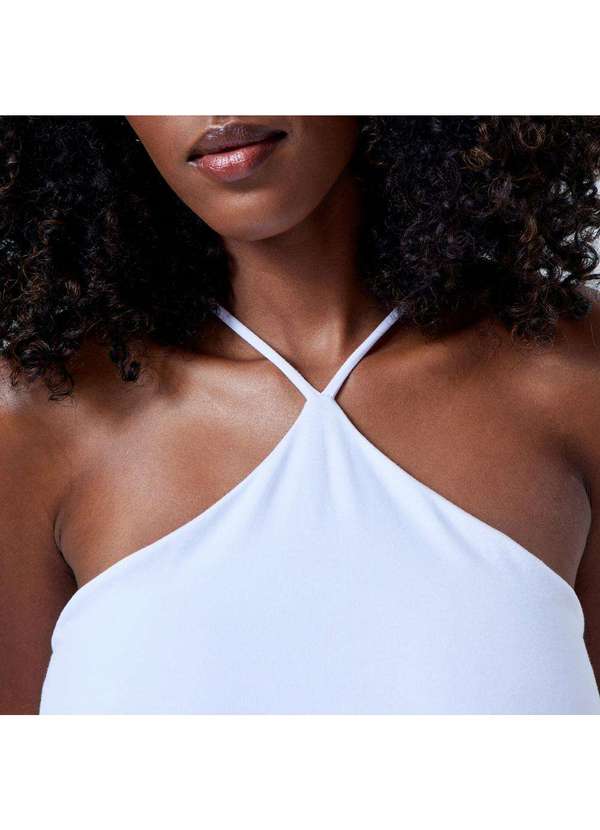Basicamente - Blusa Triangle Anti Odor Feminina Branco 2