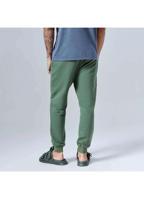 Basicamente - Calça Jogger Moletom Tech Impermeável Verde Figo 3