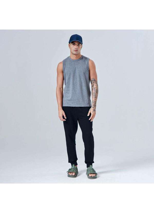 Basicamente - Calça Jogger Moletom Tech Impermeável Preto
