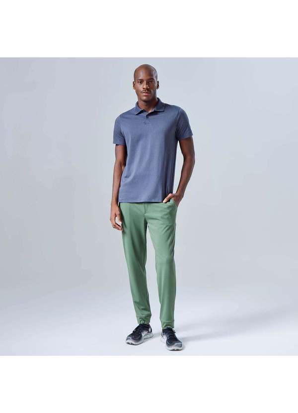 Basicamente - Calça Jogger Tech Masculina Verde Figo