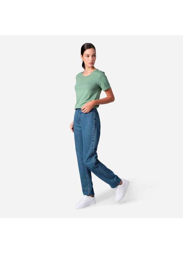 Basicamente - Camiseta Pima Feminina Verde Oliva 3