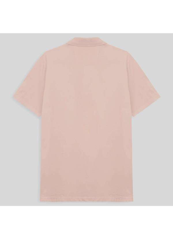 Camisa Polo Masculina Rosa Pastel - Basicamente