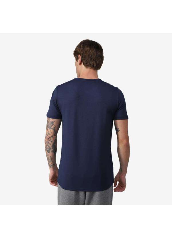 Basicamente - Kit 5 Camisetas Masculinas Anti Odor Tech Azul Marinho 2