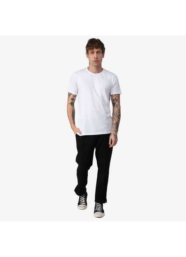 Basicamente - Kit 5 Camisetas Masculinas Anti Odor Tech Branco