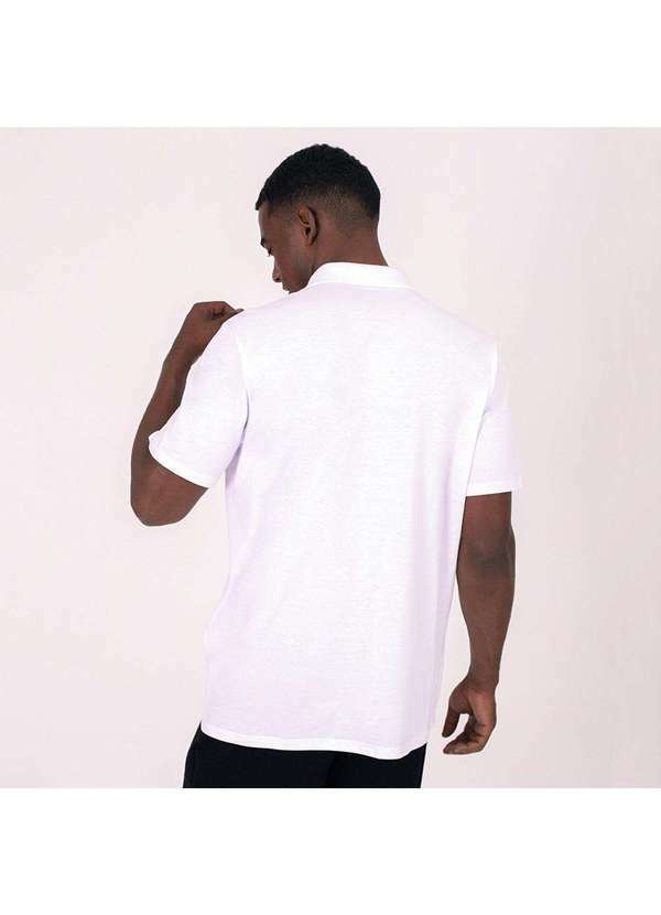 Basicamente - Kit de 3 Camisas Polo Masculinas de Várias Cores Branco