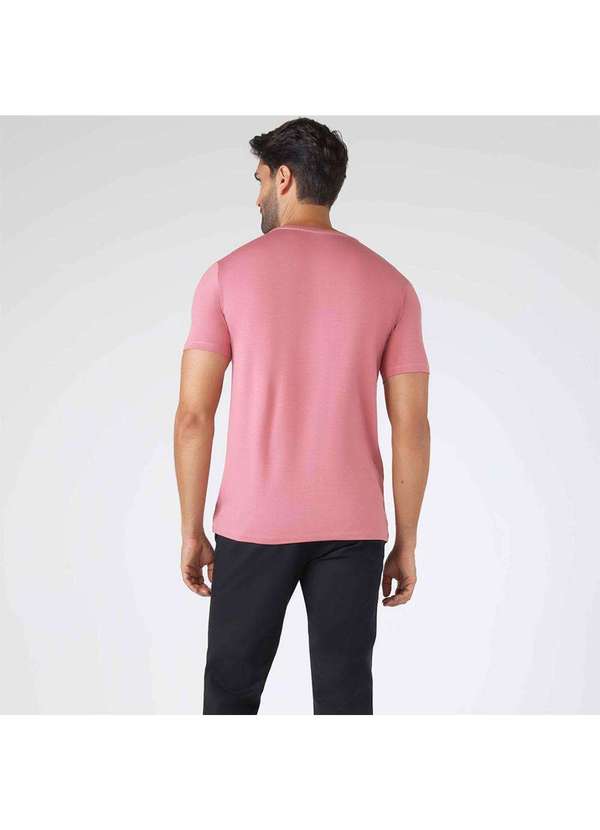 Basicamente - Camiseta Masculina Modal Premium Tech Rose 2