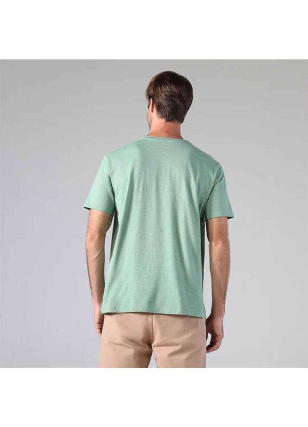 Basicamente - Camiseta Masculina Modal Premium Tech Verde Oliva 2