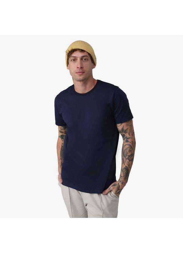 Basicamente - Camiseta Anti Odor Tech Azul Marinho 7
