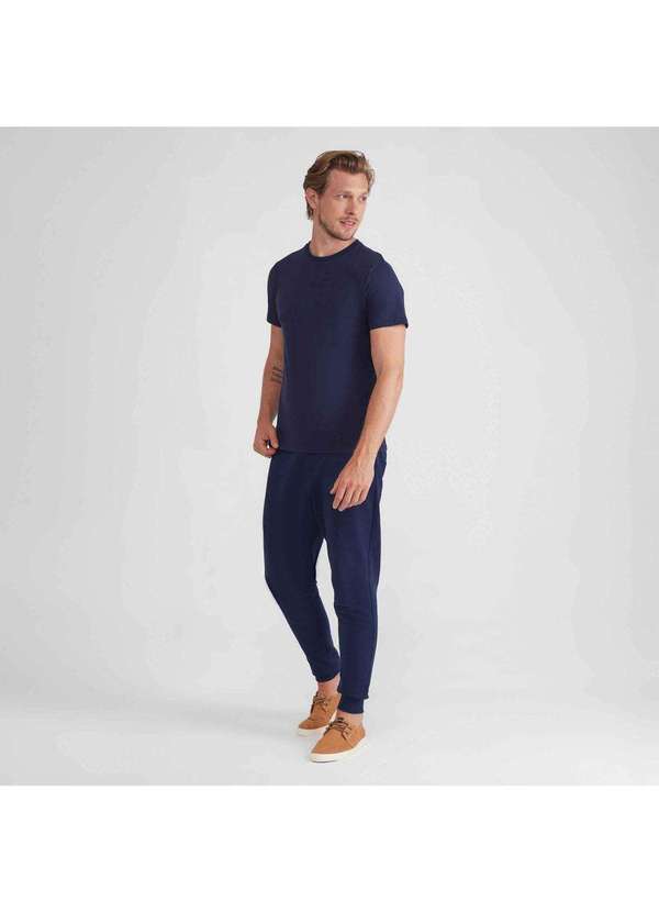 Basicamente - Camiseta Masculina Impermeável Tech Azul Marinho