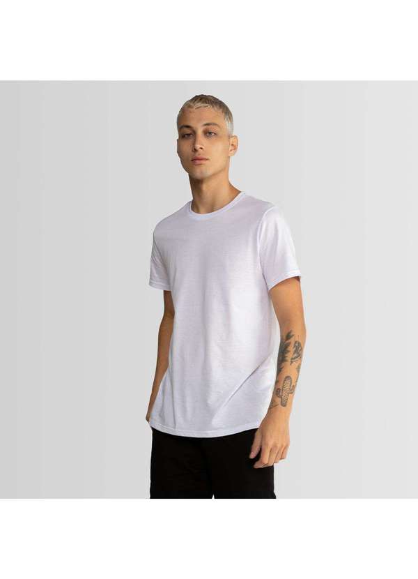 Basicamente - Camiseta Masculina Impermeável Tech Branco