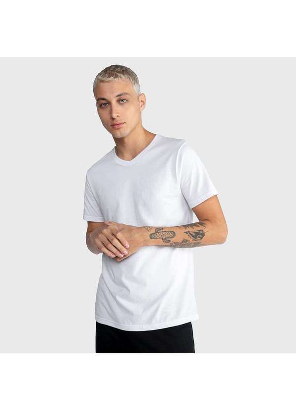 Basicamente - Camiseta Masculina Impermeável Tech Branco