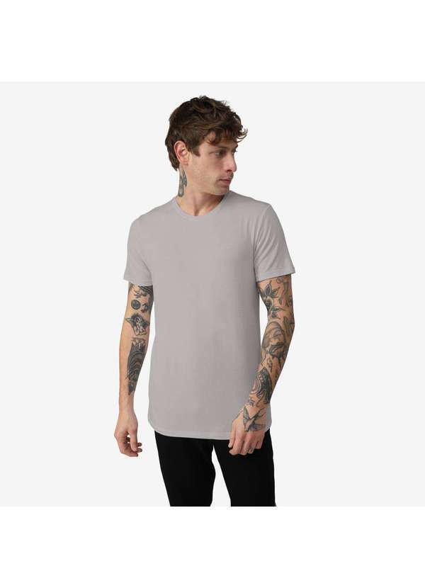 Basicamente - Tech T-Shirt Modal Cinza Médio