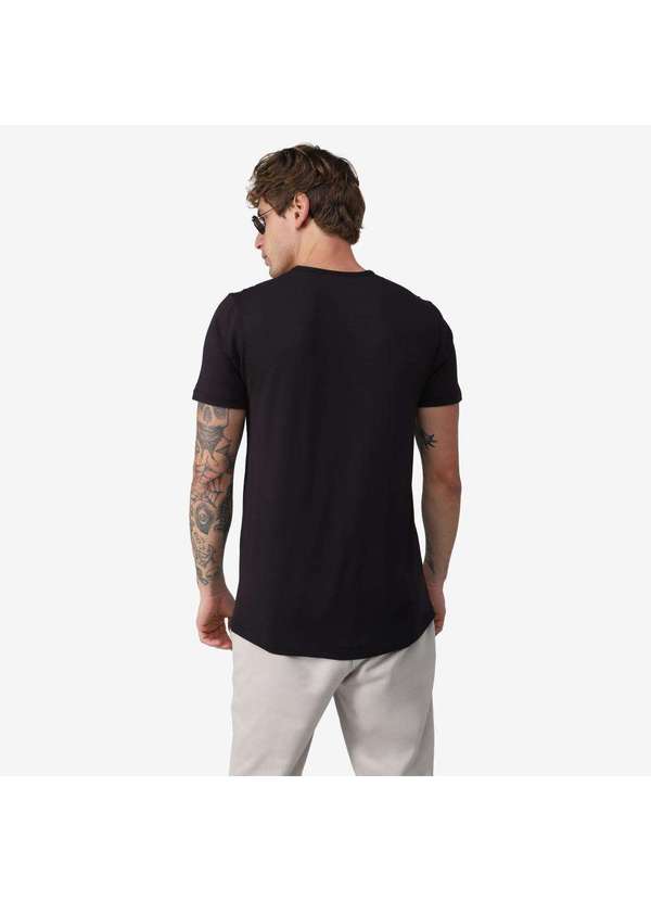 Basicamente - Camiseta Masculina Modal Tech Preto 3