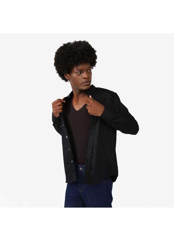 Camiseta Masculina Modal Tech Undershirt Preto - Basicamente